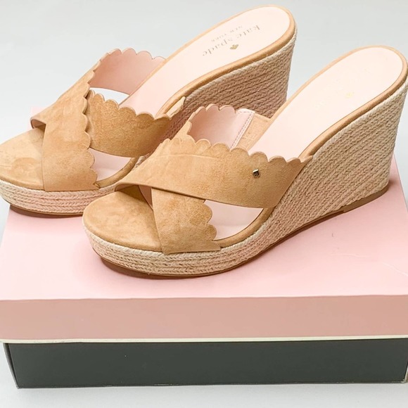 kate spade Shoes - Kate Spade Tegan Wedge Sandal, Classic Saddle, Size 10.5B, NIB